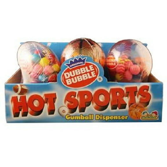 KIDSMANIA HOT SPORTS GUMBALL DISPENSER 1.41 oz Each ( 12 in a Pack )