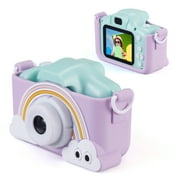 Vivitar Kidzcam Camera for Kids, Rainbow Camera with 1080p Video and Games, Purple