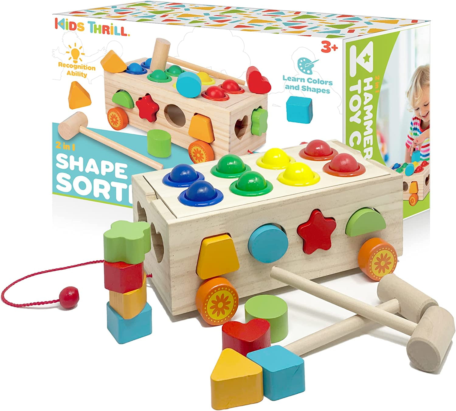KIDSTHRILL Baby Shape Sorter Toy , Colorful Balls Montessori Toys