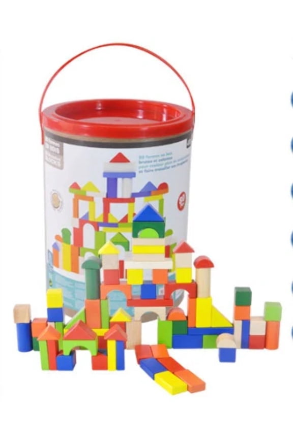 KIDUS 80 beech wooden building blocks