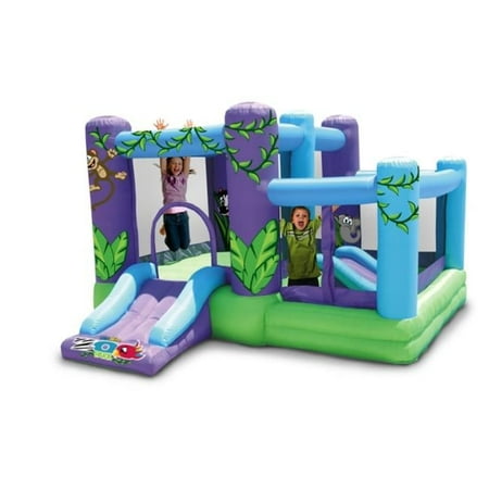 KIDWISE KW-ZOO-03R Zoo Park Inflatable Bouncer With Ball Pit