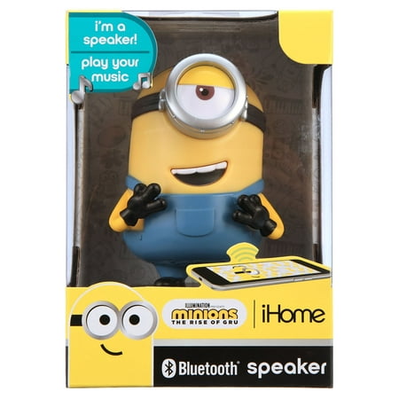 KIDdesigns Bluetooth Wireless Speaker Universal Minions The Rise of GRU with Charging Cable, Multi-color, Ui-B66MS.EX0Mi