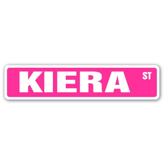 KIERA Street Sign Childrens Name Room Sign | Indoor/Outdoor | 24" Wide