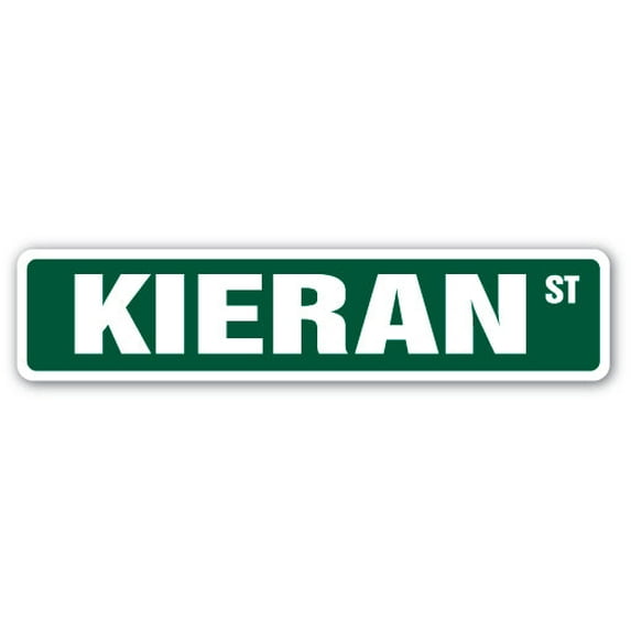 KIERAN Street Sign Childrens Name Room Sign | Indoor/Outdoor | 30" Wide