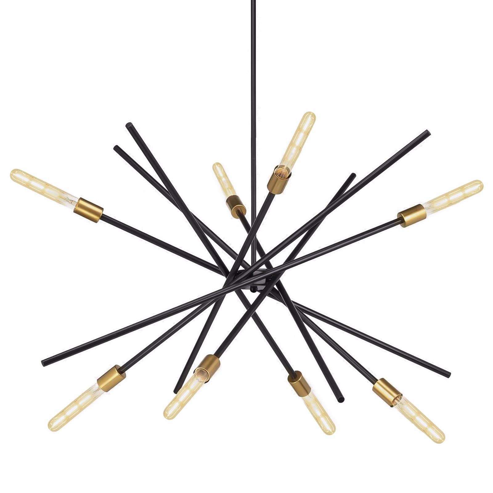 KIGHSIN Modern Sputnik Chandelier, 8Light MidCentury Vintage