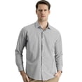 thumbnail image 1 of KIGILI Men Shirt Long Sleeve for Business Man, Slim Fit, Gift for Men S to 2XL | XL - BLACK, 1 of 6