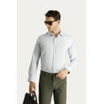 thumbnail image 1 of KIGILI Long Sleeve Slim Fit Striped Men Shirt, S to XL | XL - MEDIUM GRAY, 1 of 5