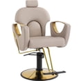 thumbnail image 1 of KIGOTY Barber Chair Reclining Salon Chair for Salons and Barbershops Modern Styling Chair Adjustable Barber Chair for Professional Haircuts in Gray, 1 of 8