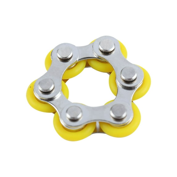 KIHOUT 6 Pieces Fidget Toys Flippy Roller Chain, Six Roller Chain Fidget Toys Bike Chain Toys Novelty Stress Relief for Adults Teens Anxiety Autism, ADHD (Multicolor)