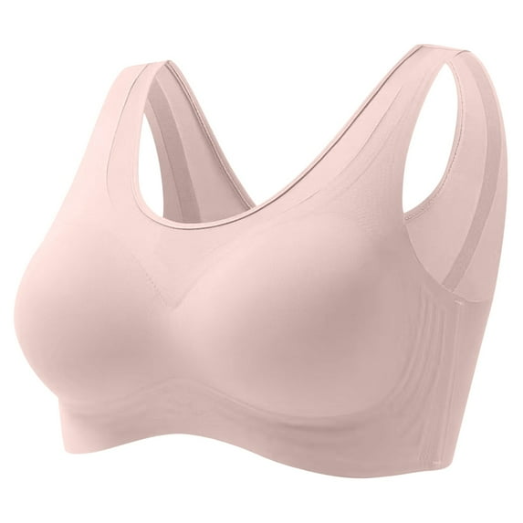 KIHOUT Bras For Women Plus Size Women Wireless Large Size Pull Together Bra Comfortable Underwear