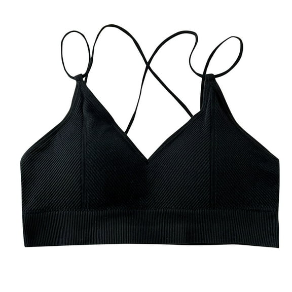 KIHOUT Bras For Women Plus Size Women's Embroidered Glossy Comfortable Breathable Bra Underwear No Rims Set