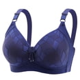 thumbnail image 1 of KIHOUT Bras For Women Plus Size Women's Plus-Size Thin Comfortable Breathable Cotton Bra Cover, 1 of 5