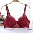 thumbnail image 1 of KIHOUT Bras For Women Plus Size Women's Stylish Oversized Bra Ultra Thin Without Sponge Tops And Stylish Lace Large Chest Appears Smaller, 1 of 3
