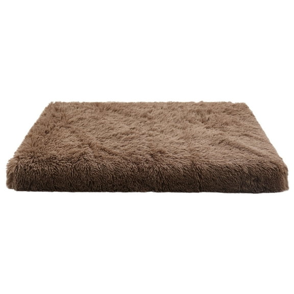 KIHOUT Calming Dog Bed for Large Dogs - Orthopedic Egg Foam Dog Sofa Bed, Bolster Couch Pet Bed with Removable Washable Cover,Waterproof Layer, Comfy Fuzzy Faux Fur Surface&Nonskid Bottom