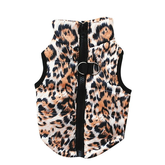 KIHOUT Dog Winter Coat Padded Vest, Windproof Dogs Puffer Jacket, Warm Soft Puppy Cold Weather Clothes Doggie Insulated Outwear, Lightweight Pet Winter Outdoor for Small Medium Dogs