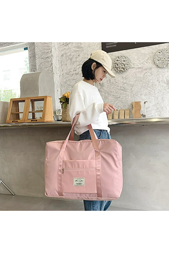 Foldable Travel Duffel Bag Tote Carry on Luggage Sport Duffle Week-ender Overnight for Women and Girls