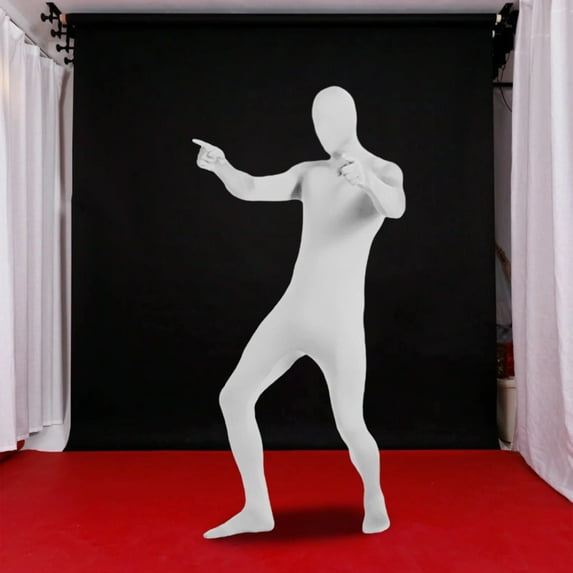 KIHOUT Full Adult Bodysuit Unisex Stretch Adult Halloween Zentai Spandex Suit Adult Bodysuits Disappearing Body Suit for Women and Men， Multicolored