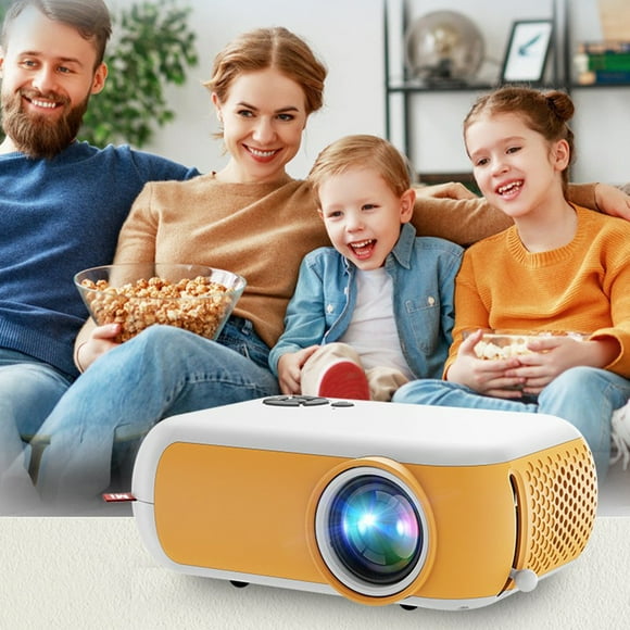 KIHOUT Home portable multifunctional LED mini projector supports 1080P high-definition decoding projector Supports U-Disk/Trans-flash Card /HDMI and AV Cable etc.