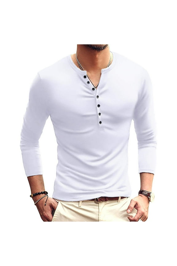 Men's Long Sleeves T-shirts Large Size Silm ComfortSoft Winter Clothes Customizati Tops