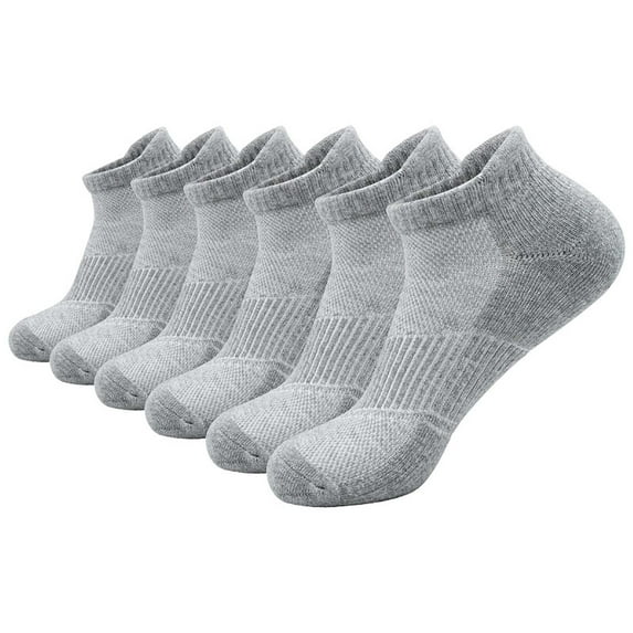 KIHOUT Men's Socks Business Casual Pure Color Socks 6 Pairs