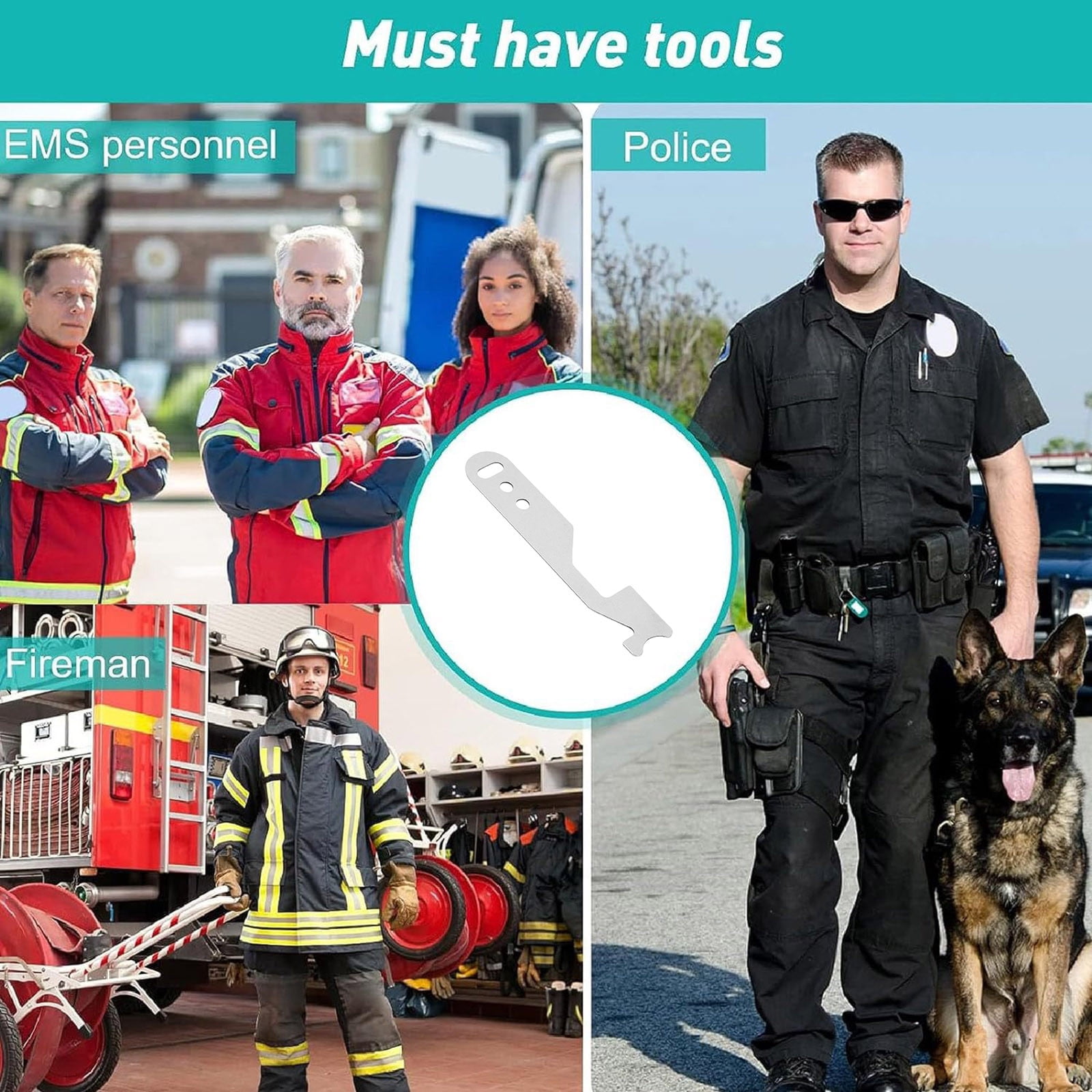 KIHOUT Clearance Multipurpose Firefighting Tool,Pry Tool Hand Tools for