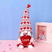 KIHOUT Clearance Valentine Gnomes Plush Dolls 14 in -Cute Cuddly Elf with Signs Love XOXO-Valentines Gifts Valentines Day Decor - Christmas Valentines Day Decorations for The Home (14-Inch)