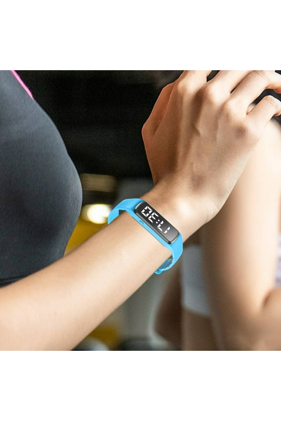 Waterproof Pedometer Watch for Senior Non Bluetooth No App Required with Steps Calories Counter and LCD Large Numbers