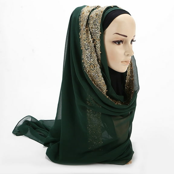 KIHOUT Women Ladies Chiffon Scarf Muslim Soft Wrap Long Shawl