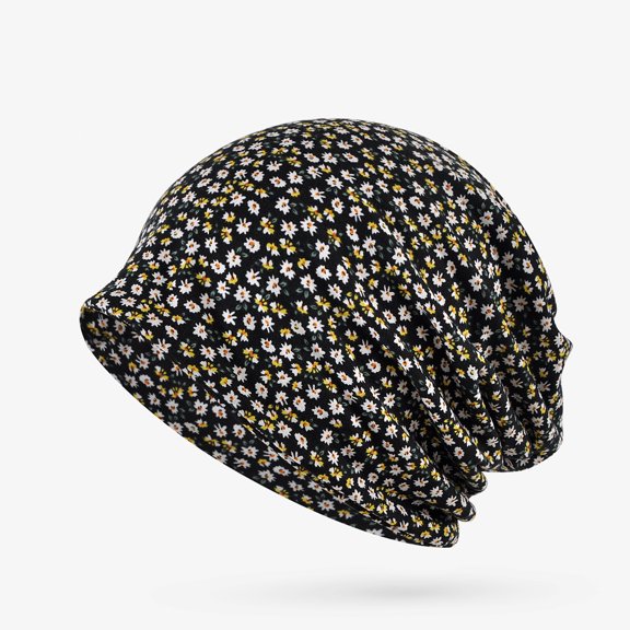 KIHOUT Women's Summer Cotton Printed   Hoods Dual pPrpose Cap