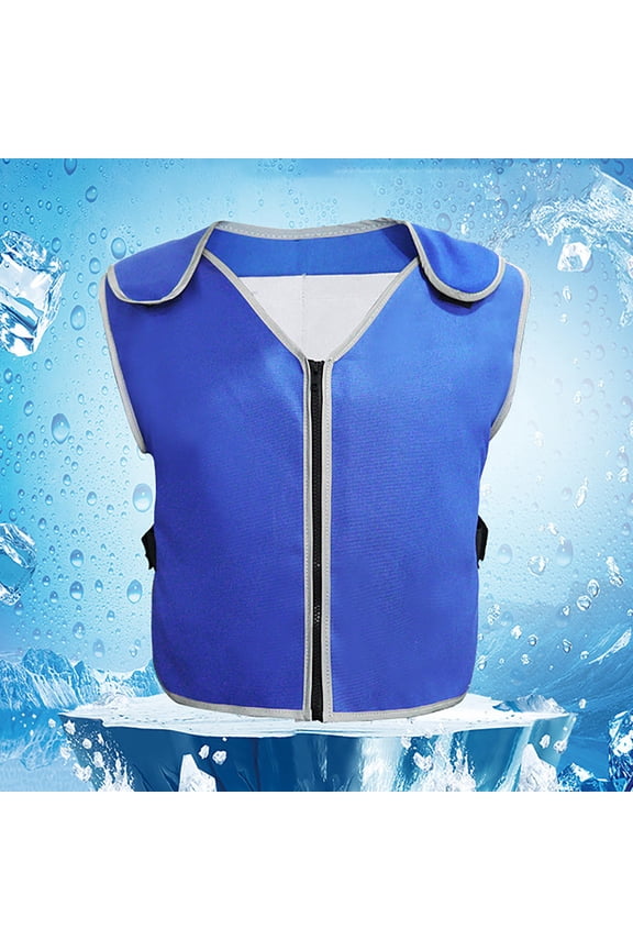 Women's and Plus Summer Cool Vest Iced Clothes Heatstroke Prevention Vest with 20 Pack Ice Pack for Teens Men and Women