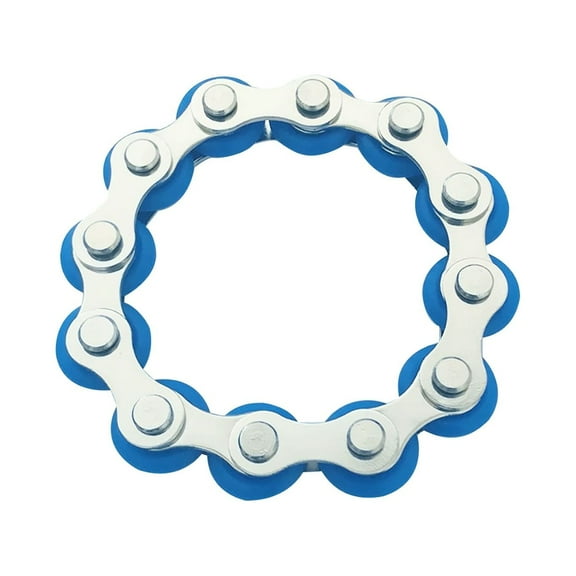 KIHOUT 12Pcs Sensory Fidget Toys Pack Flippy Roller Bike Chain Fidget Spinner Anxiety and Stress Relief Tools Mesh Marble Acupressure Ring Silent Fidget Toys for Adults Youngster Christmas Toys