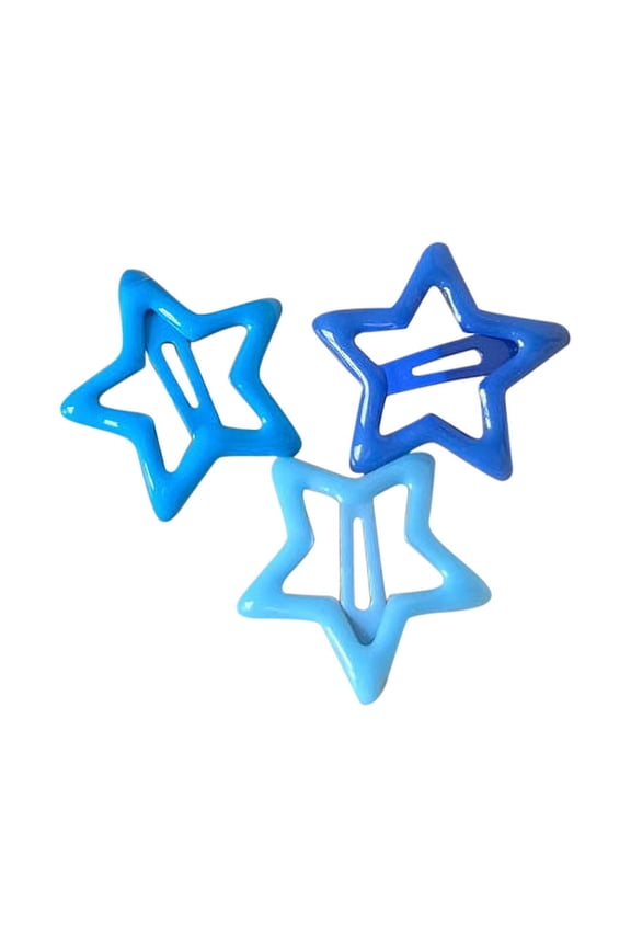 3 Sets of Dopamine Star Hairpins, Cute Pentagram Clip, and Hair Clip