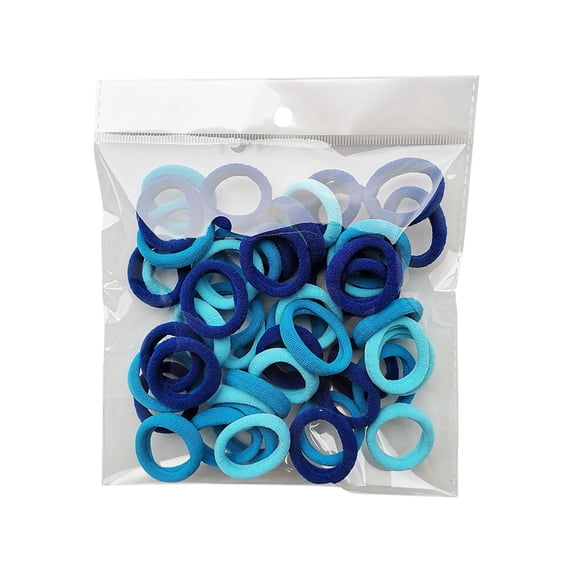 KIHOUT 3cm Hair Loop, Small Hair Rope, No Damage To Hair, Leather Sleeve, No Seam, Rope, Baby Towel Loop, 50 Rubber Bands