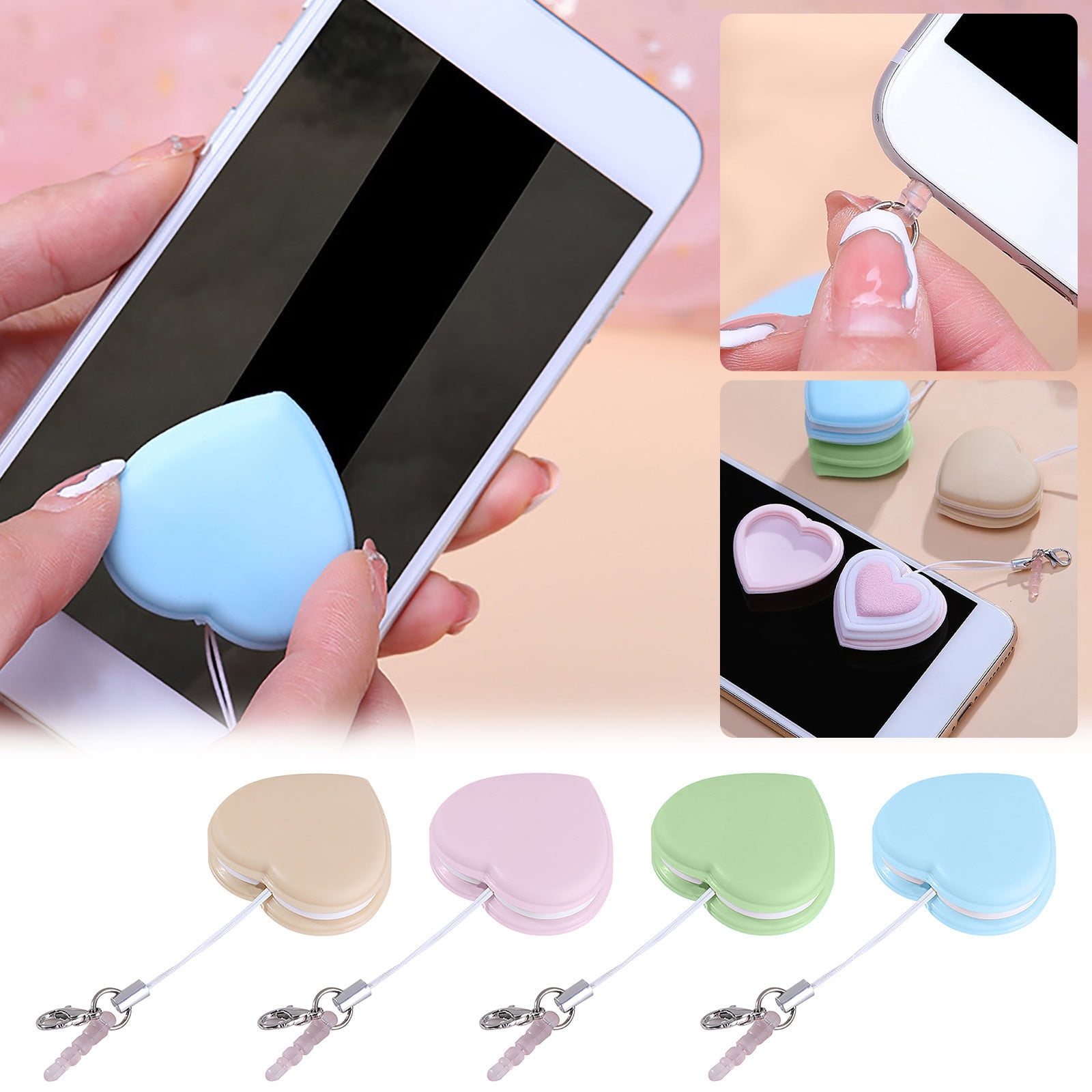 KIHOUT Deals 4pcs Portable Mobile Phone Screen Wiping Cleaning Eyeglass Wiping Camera Lens