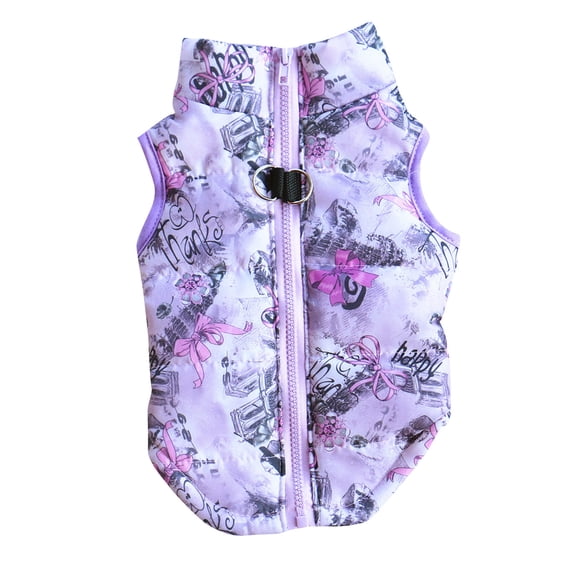 KIHOUT Deals Dog Cotton Padded Jacket With Traction Buckle In Winter Convenient Travel
