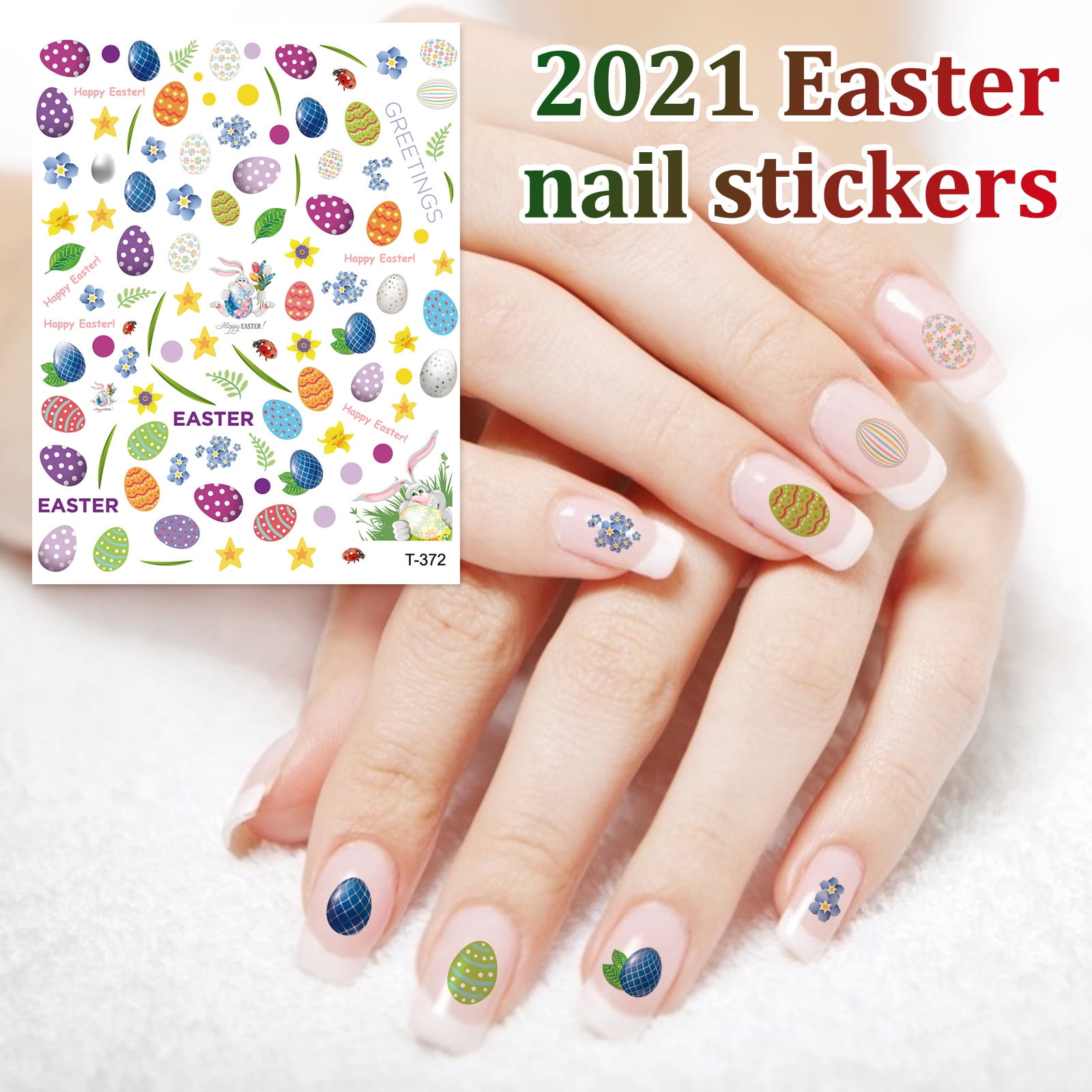 Sticker Paper Nail KIHOUT Deals Easter Nail Sticker Self-adhesive Paper Easter Nail ...