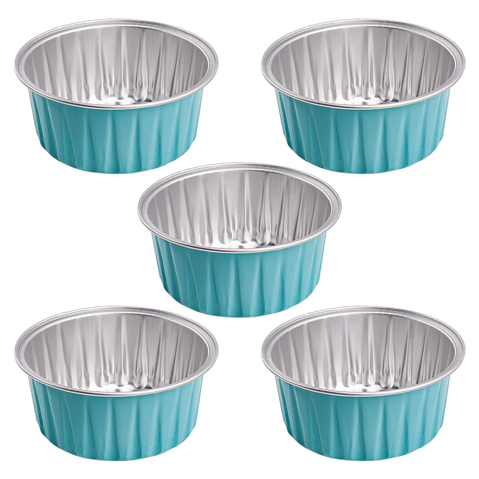 KIHOUT Deals Mini Aluminum Foil Cupcake Baking Cups (5pcs) Round