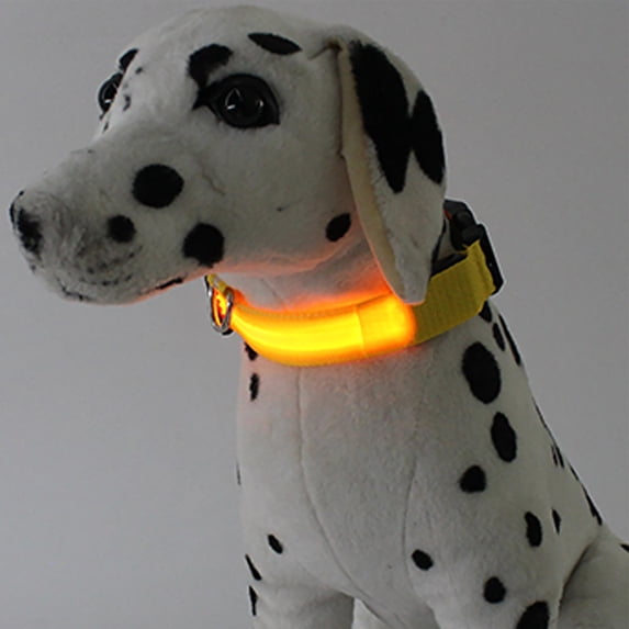 KIHOUT Deals Multi-Color USB Rechargeable LED Dog Collar 1 Count, TPU Cuttable Size Glow Collar for Dogs, Dog Collar Light for Large Medium Small Dogs Walking at Night 2.5*48cm