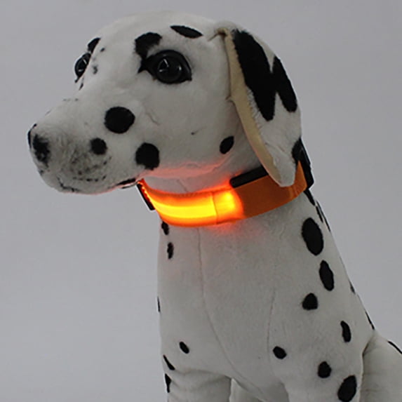 KIHOUT Multi-Color USB Rechargeable LED Dog Collar 1 Count, TPU Cuttable Size Glow Collar for Dogs, Dog Collar Light for Large Medium Small Dogs Walking at Night 2.5*48cm