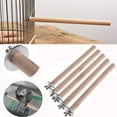 thumbnail image 1 of KIHOUT Parrot Pet Wood Hanging Stand Rack Toy Branch Perches For Bird Cage, 1 of 5