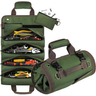 Tool Roll Up Bag, Canvas Multi-Purpose Roll-Up Tool Organizer