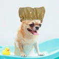 thumbnail image 1 of KIHOUT Pet Shower Cap for Ears Protection, Adjustable Dog Ear Cover Reusable Waterproof Headgear Earmuffs for Grooming Bath, Cat Head Wrap Hat Pet Bathing Supplies for Small Medium Dogs Cats, 1 of 2