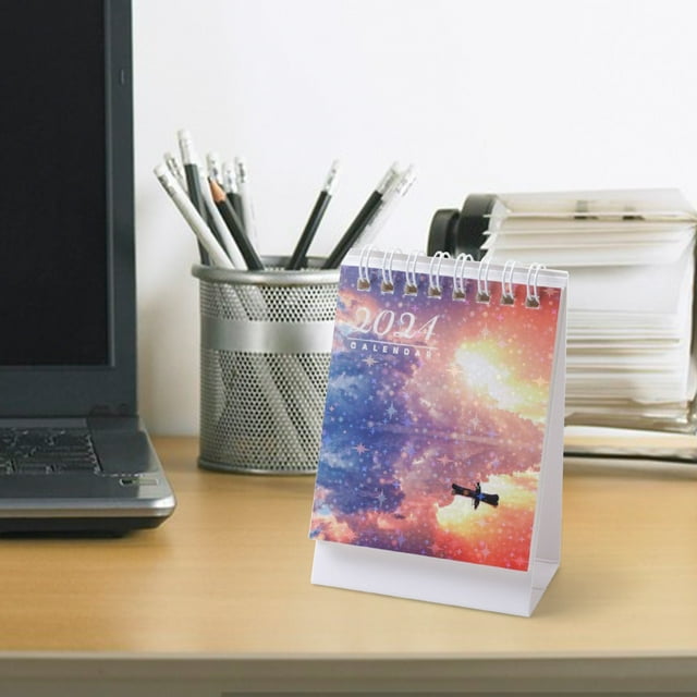KIHOUT Deals Small Desk Calendar 2024 Mini Desk Calendar Motivational