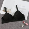 thumbnail image 1 of KIHOUT Woman's Solid Color Comfortable Hollow Out Perspective Bra Underwear No Rims, 1 of 3