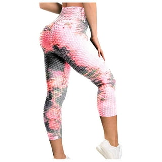 KIHOUT Deals Women's Ink Yoga Tie-Dye Pants Slim And Hip Lifting Exercise  Bottom Pants 
