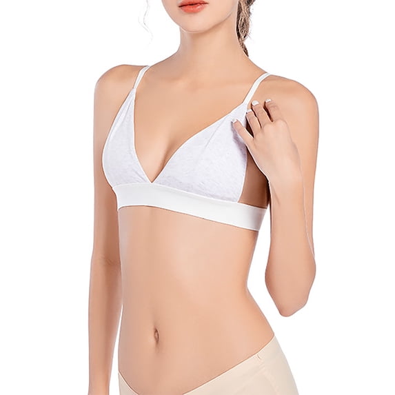 KIHOUT Deals Women's & Women's Plus Size Lace Underwire T-Shirt Bra Rimless Bra Thin Cup Girl Bra