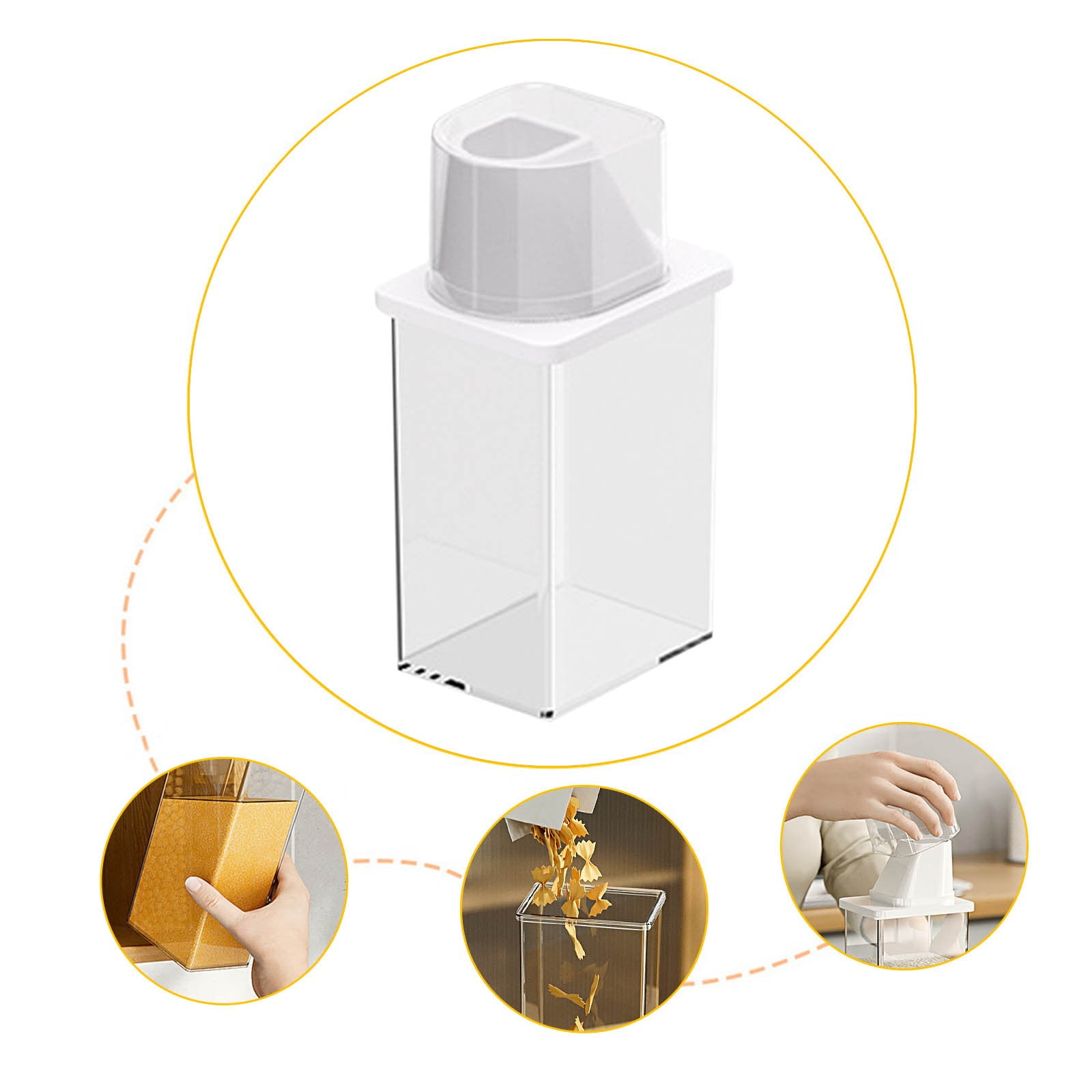 KIHOUT Discount Airtight Food Storage Containers, Kitchen Airtight Jars