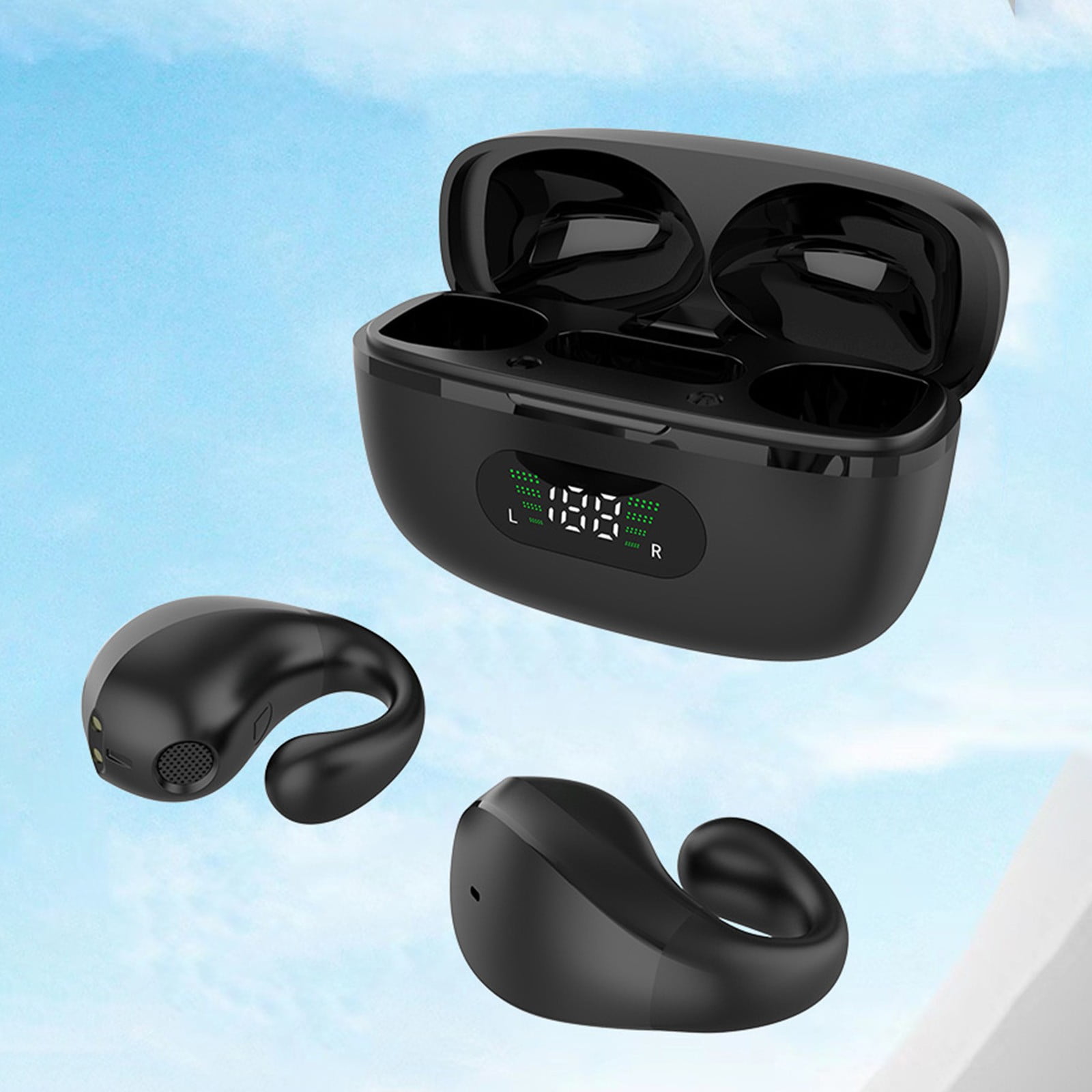 KIHOUT Discount Bluetooth Headphones 5.3 Wireless Earbuds Breathing