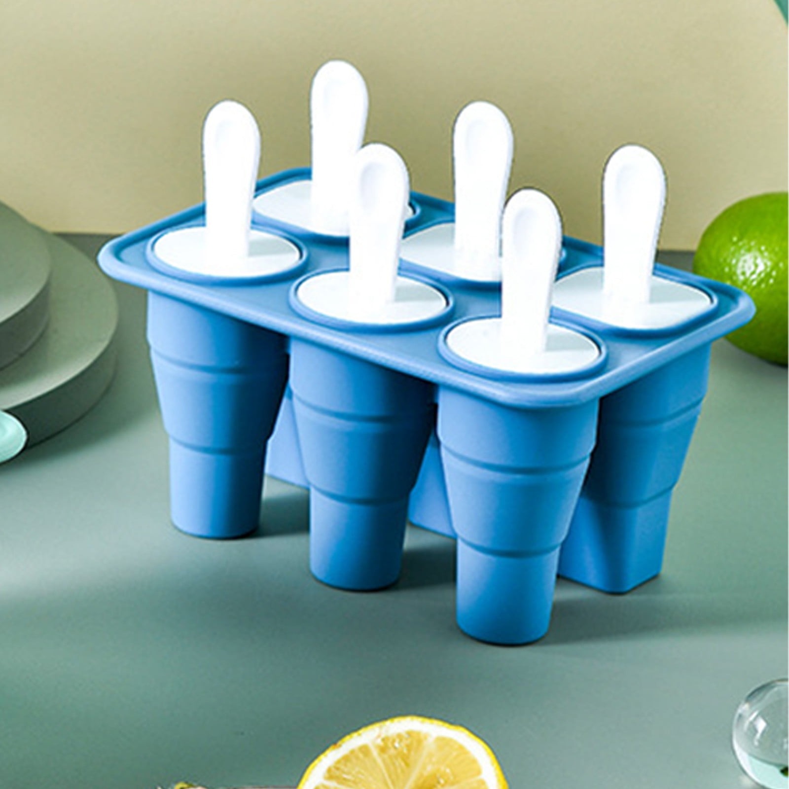 KIHOUT Discount Collapsible Popsicles Molds Silicone IceMolds, Easy