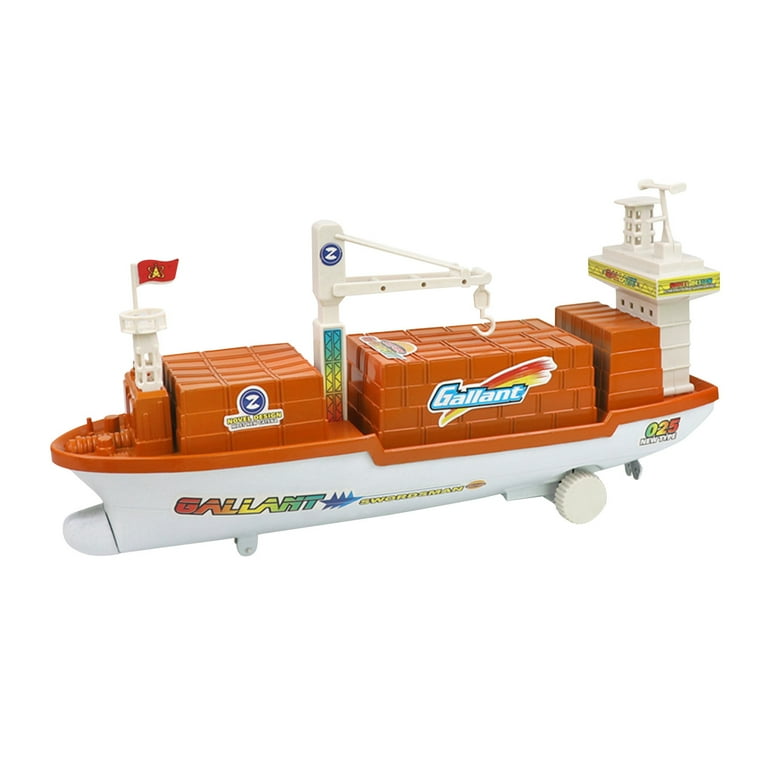 KIHOUT Discount Large Simulation Ship Freight Ship Toy Car